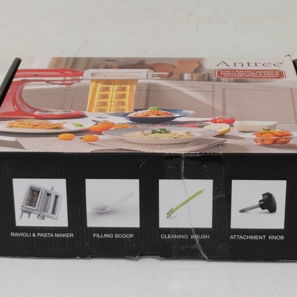 ANTREE 3-IN-1 Pasta Attachment & Ravioli Attachment for KitchenAid Stand Mixers - Picture 14 of 16